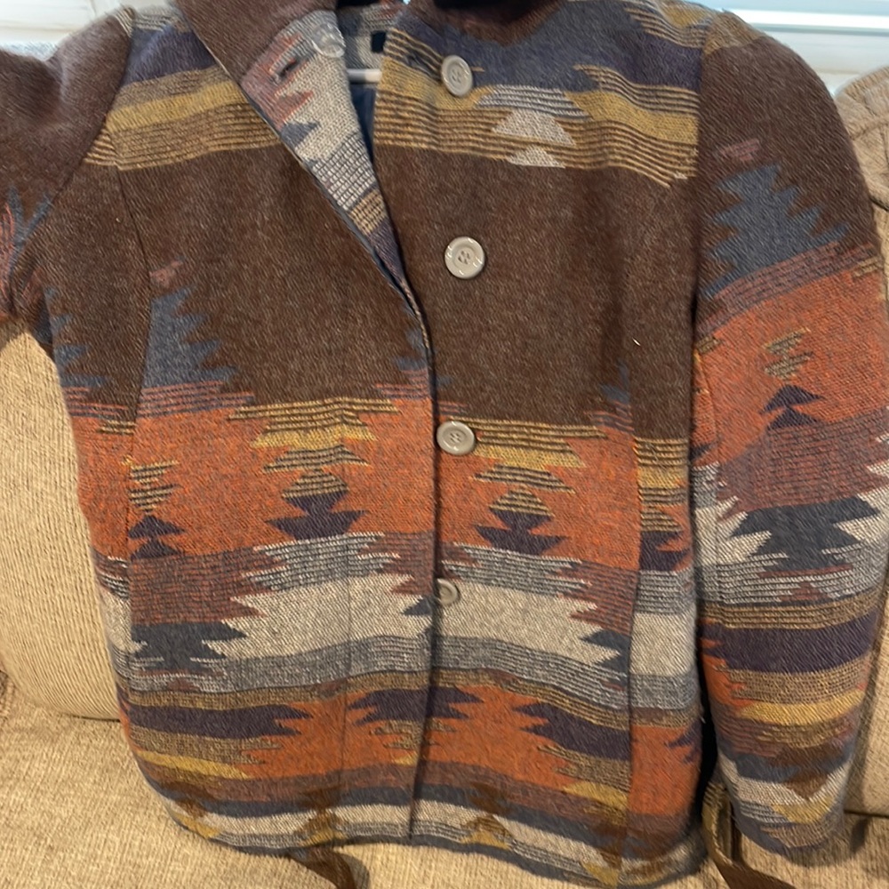 Pea coat, large new barely worn